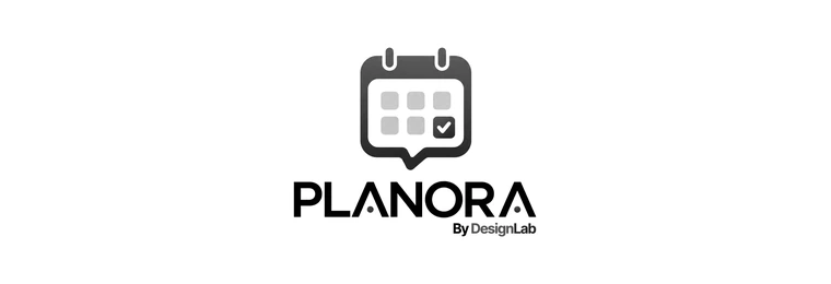 Grayscale Planora logo