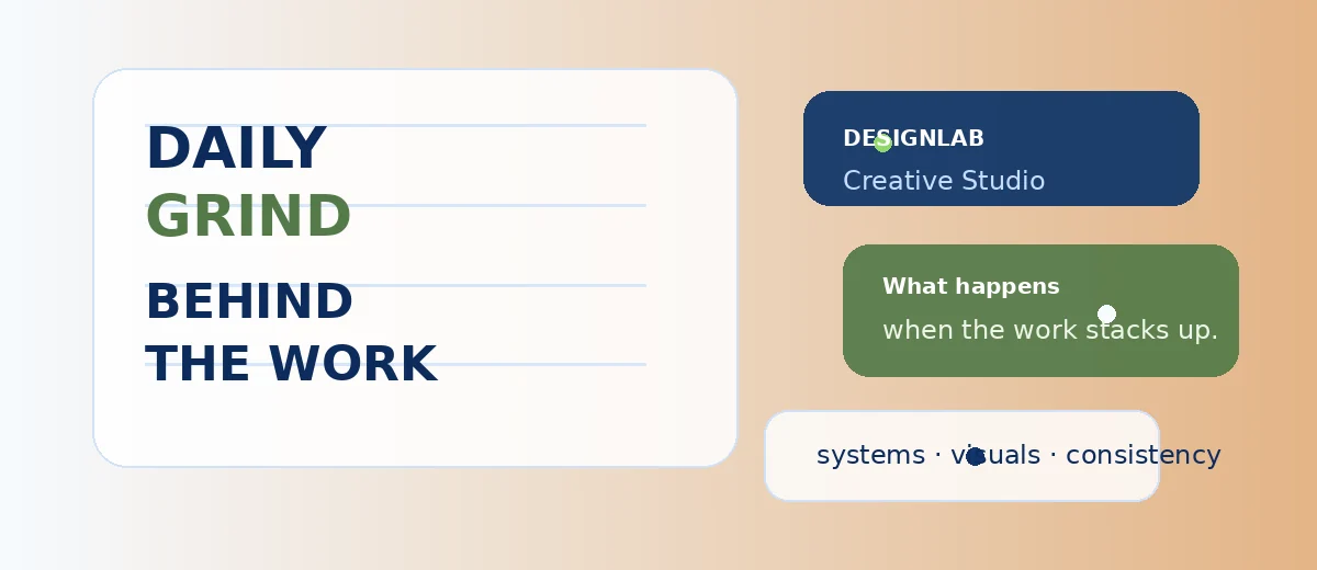 Daily creative grind illustration